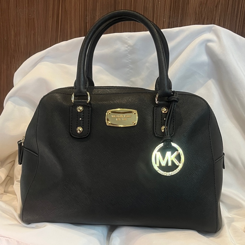 Michael Kors Black Satchel Handbag